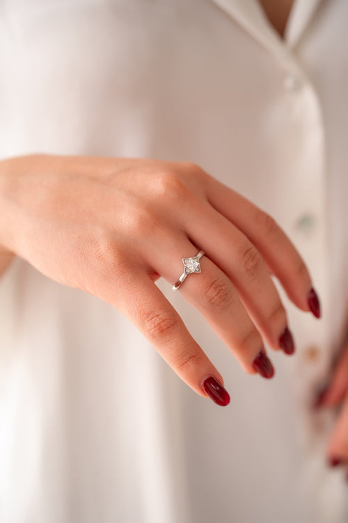 Anillo en Plata 925 con Rodio · Ref. 12