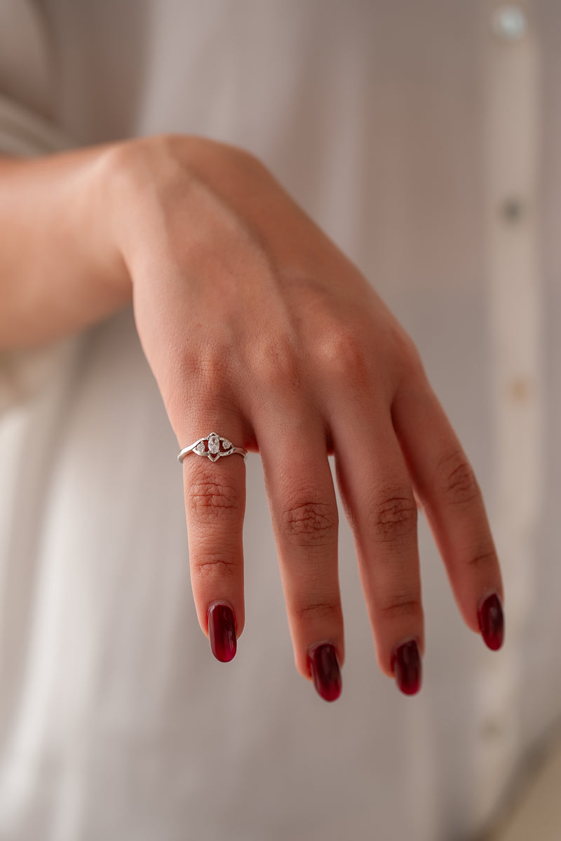 Anillo en Plata 925 con Rodio · Ref. 61