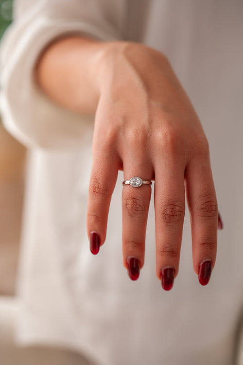 Anillo en Plata 925 con Rodio · Ref. 11