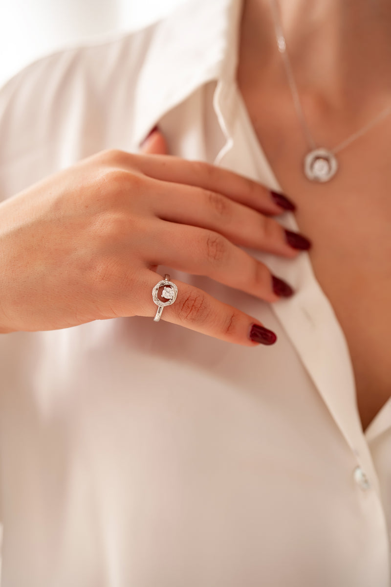 Anillo en Plata 925 con Rodio · Ref. 30
