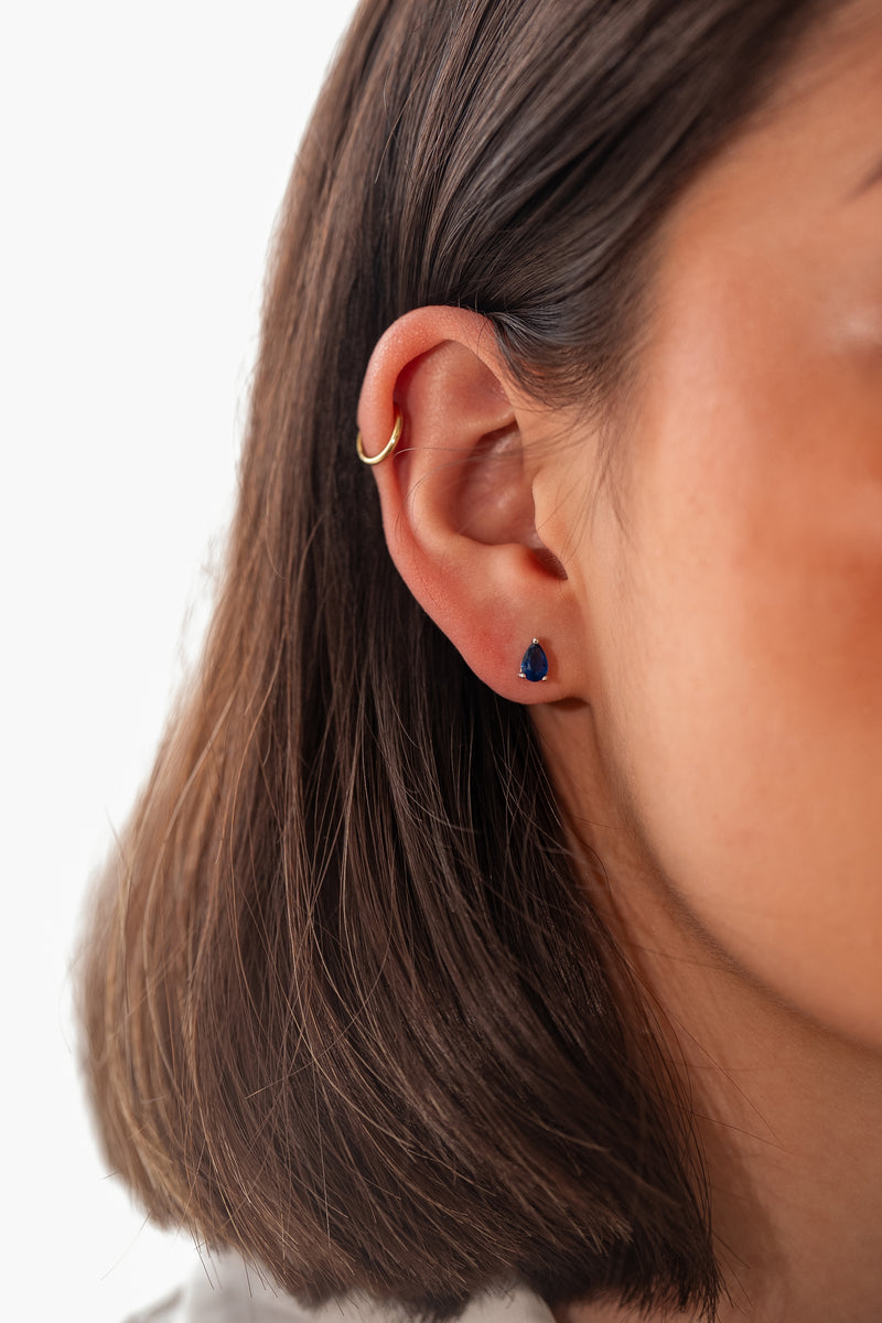 Aretes en Plata 925 con Rodio · Ref. 49