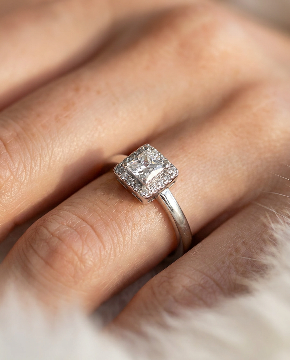 Anillo en Plata 925 con Rodio · Ref. 16