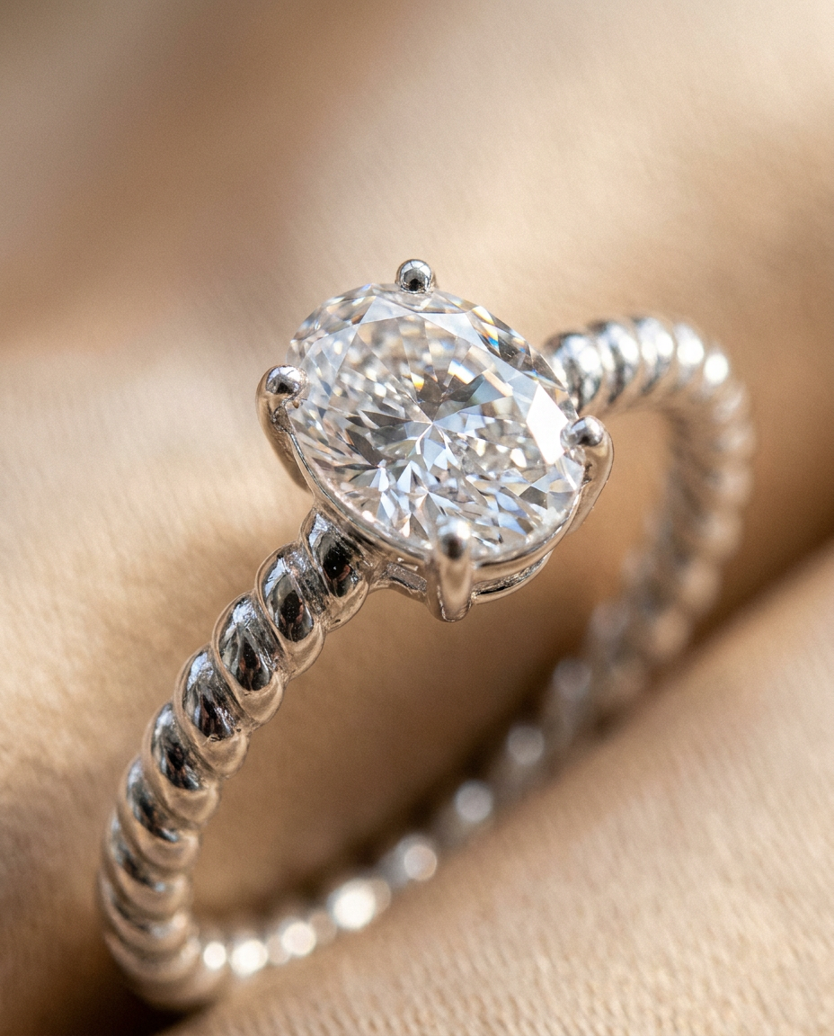 Anillo en Plata 925 con Rodio · Ref. 25