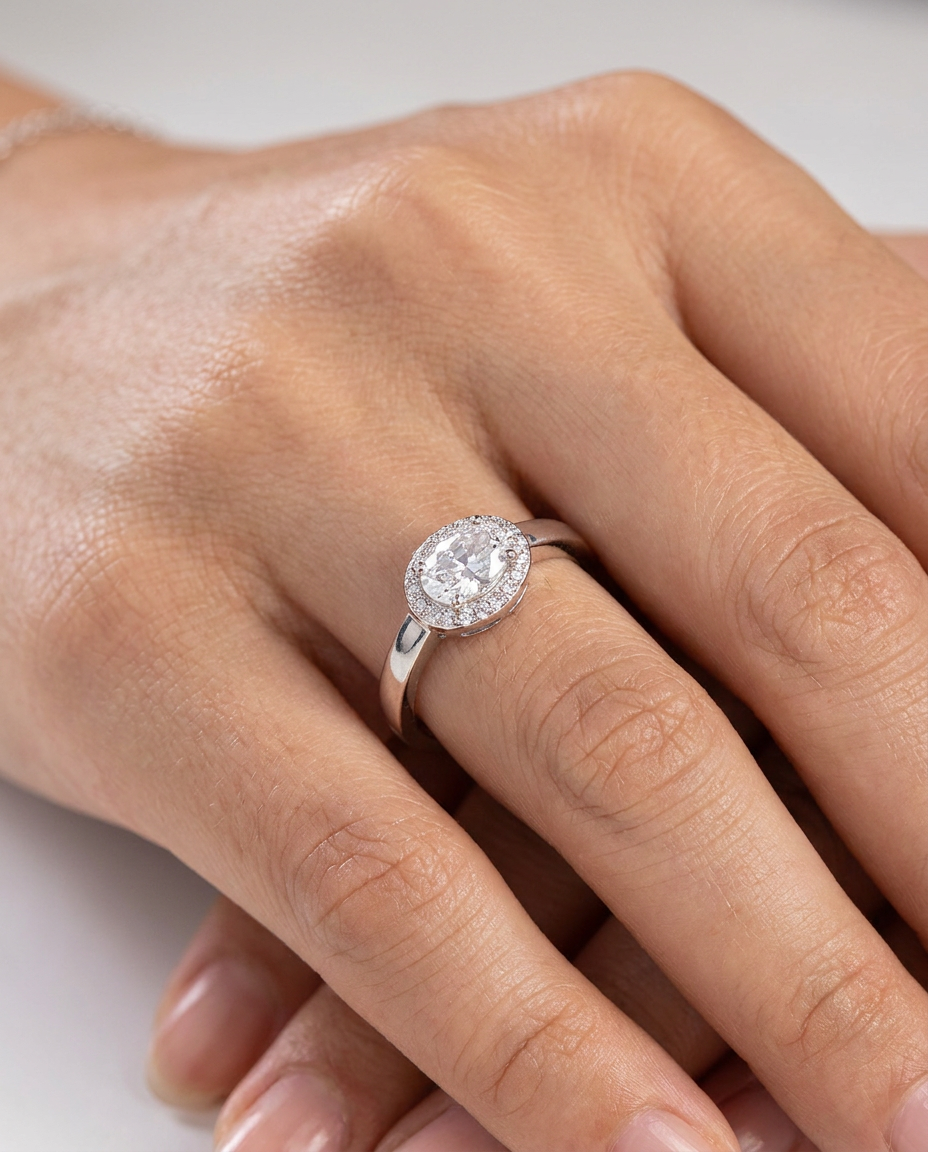 Anillo en Plata 925 con Rodio · Ref. 11