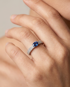 Anillo en Plata 925 con Rodio · Ref. 18