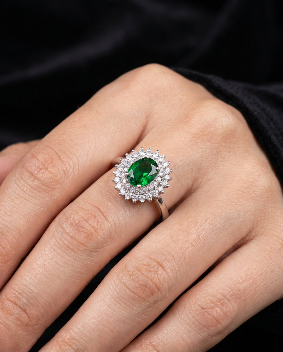 Anillo en Plata 925 con Rodio · Ref. 23