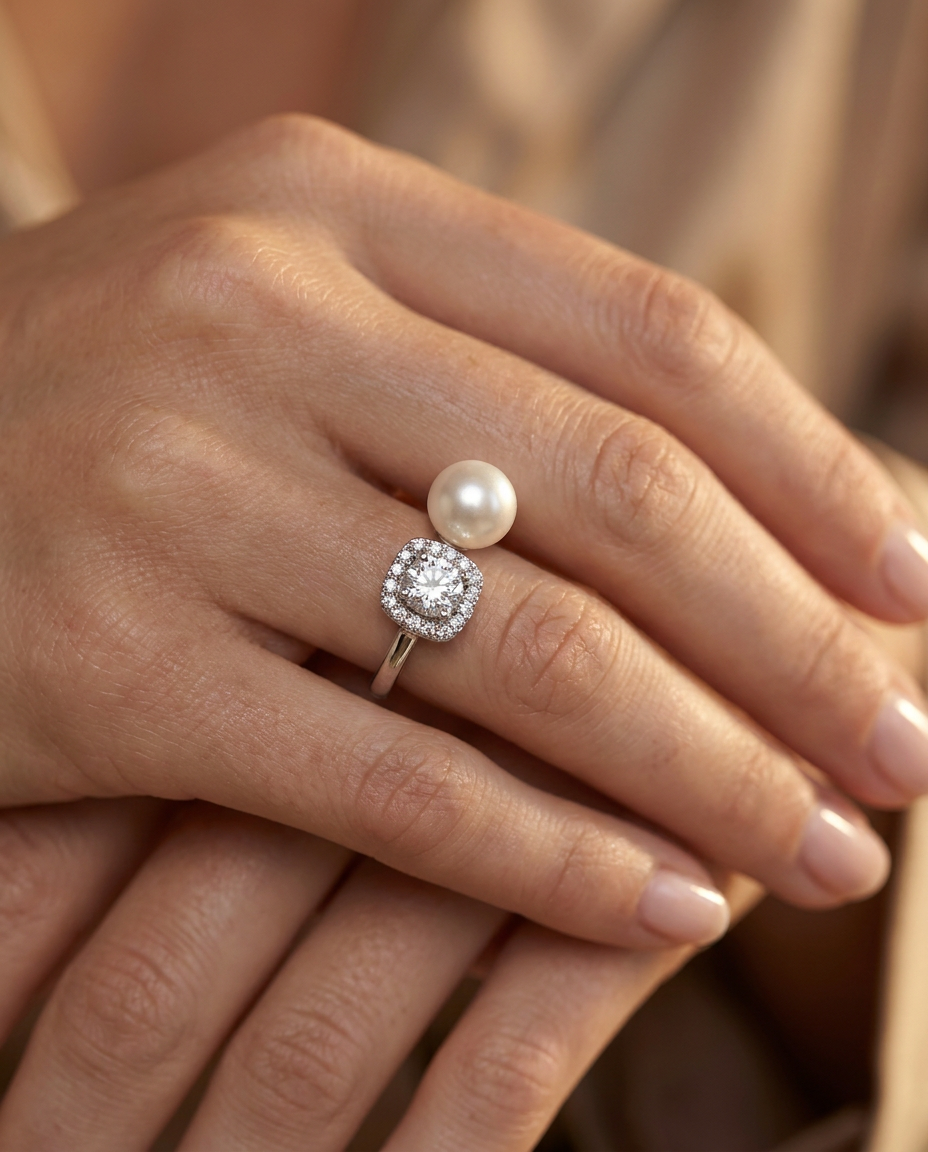 Anillo en Plata 925 con Rodio · Ref. 24