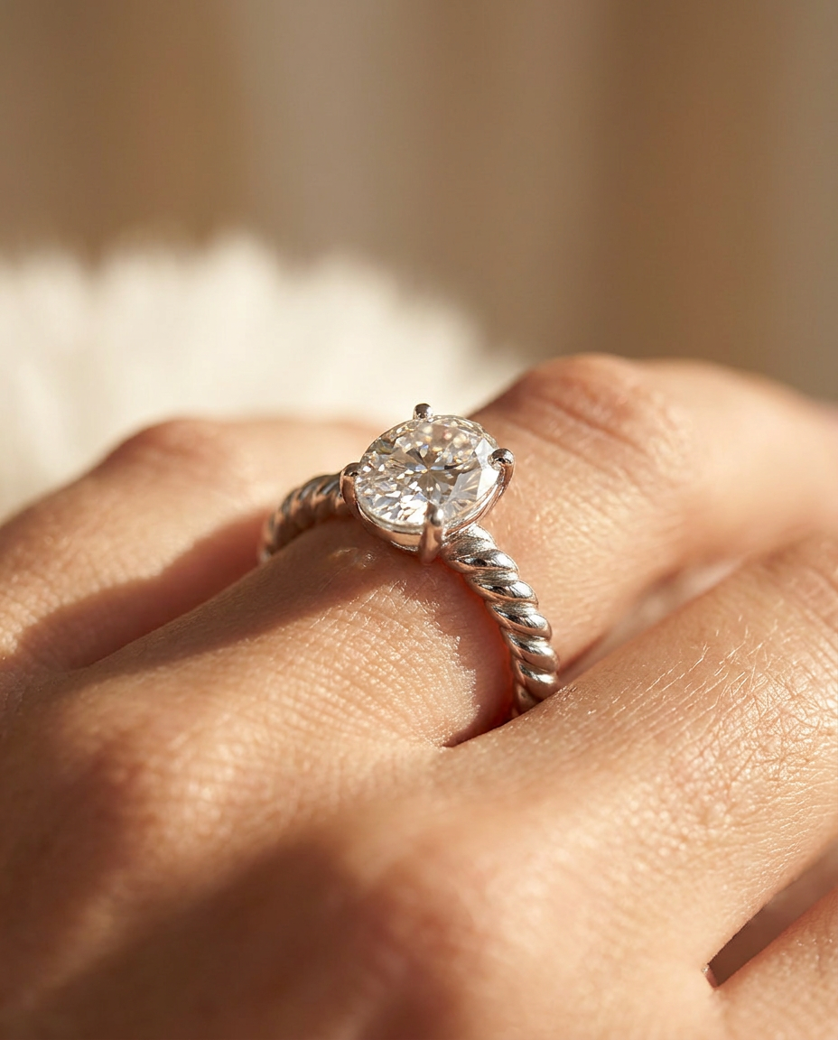Anillo en Plata 925 con Rodio · Ref. 25