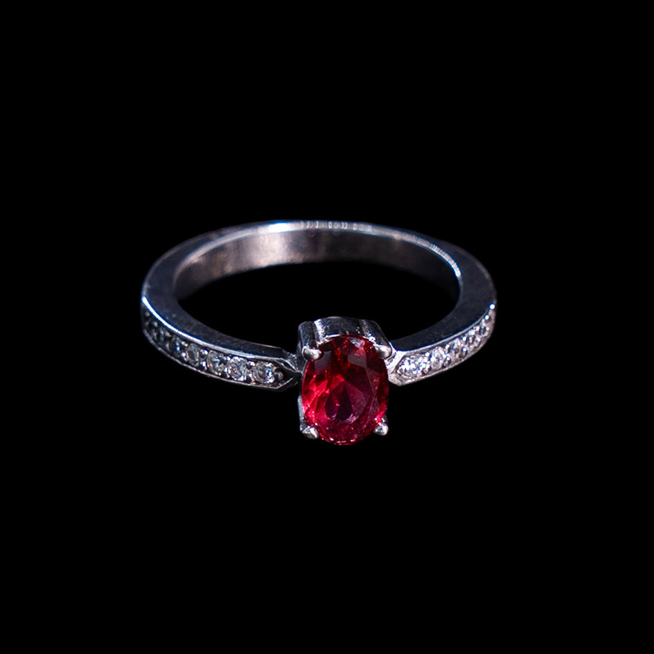 Anillo en Plata 925 con Rodio · Ref. 28