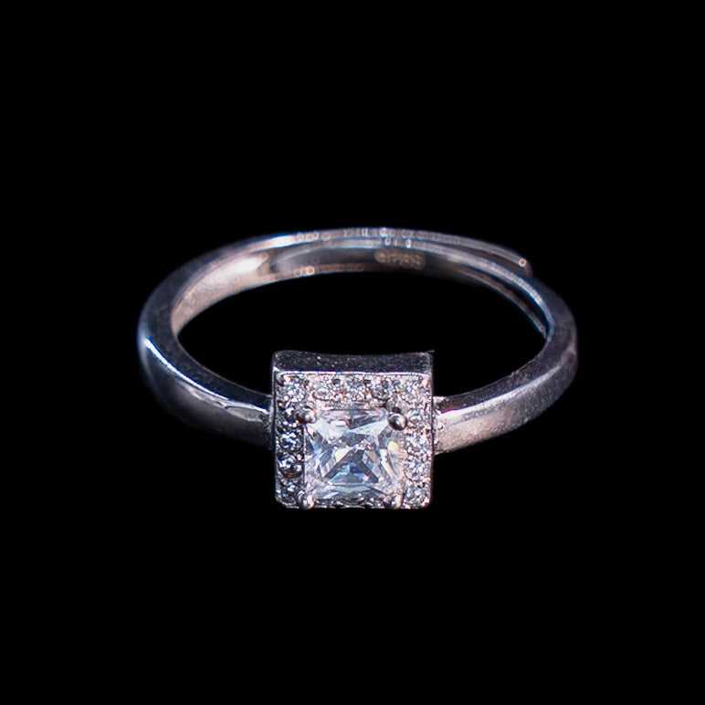 Anillo en Plata 925 con Rodio · Ref. 16