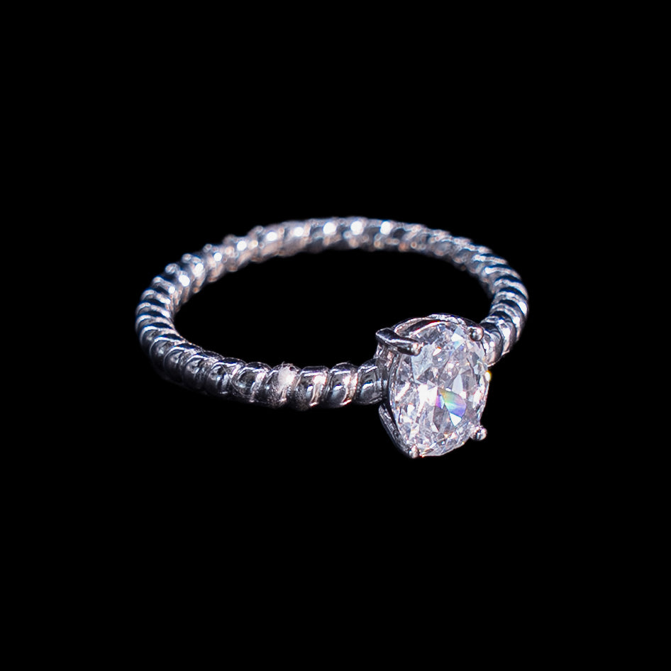 Anillo en Plata 925 con Rodio · Ref. 25