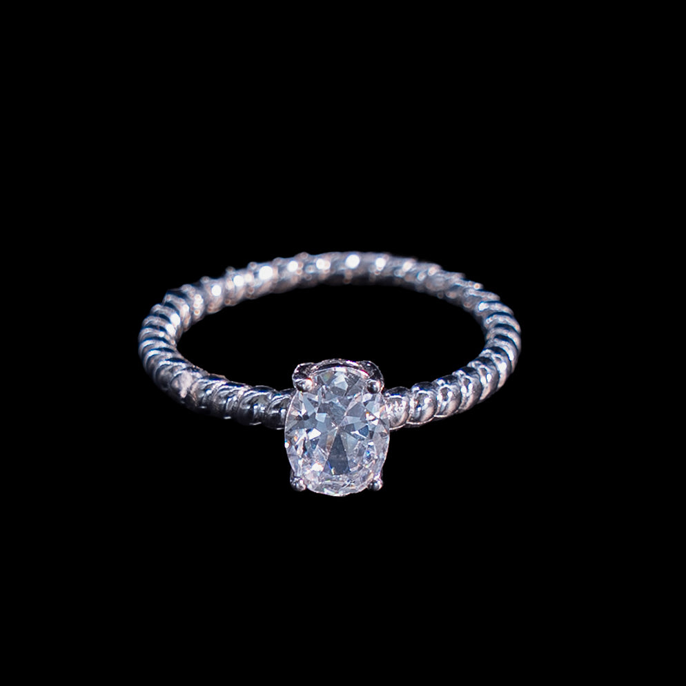 Anillo en Plata 925 con Rodio · Ref. 25