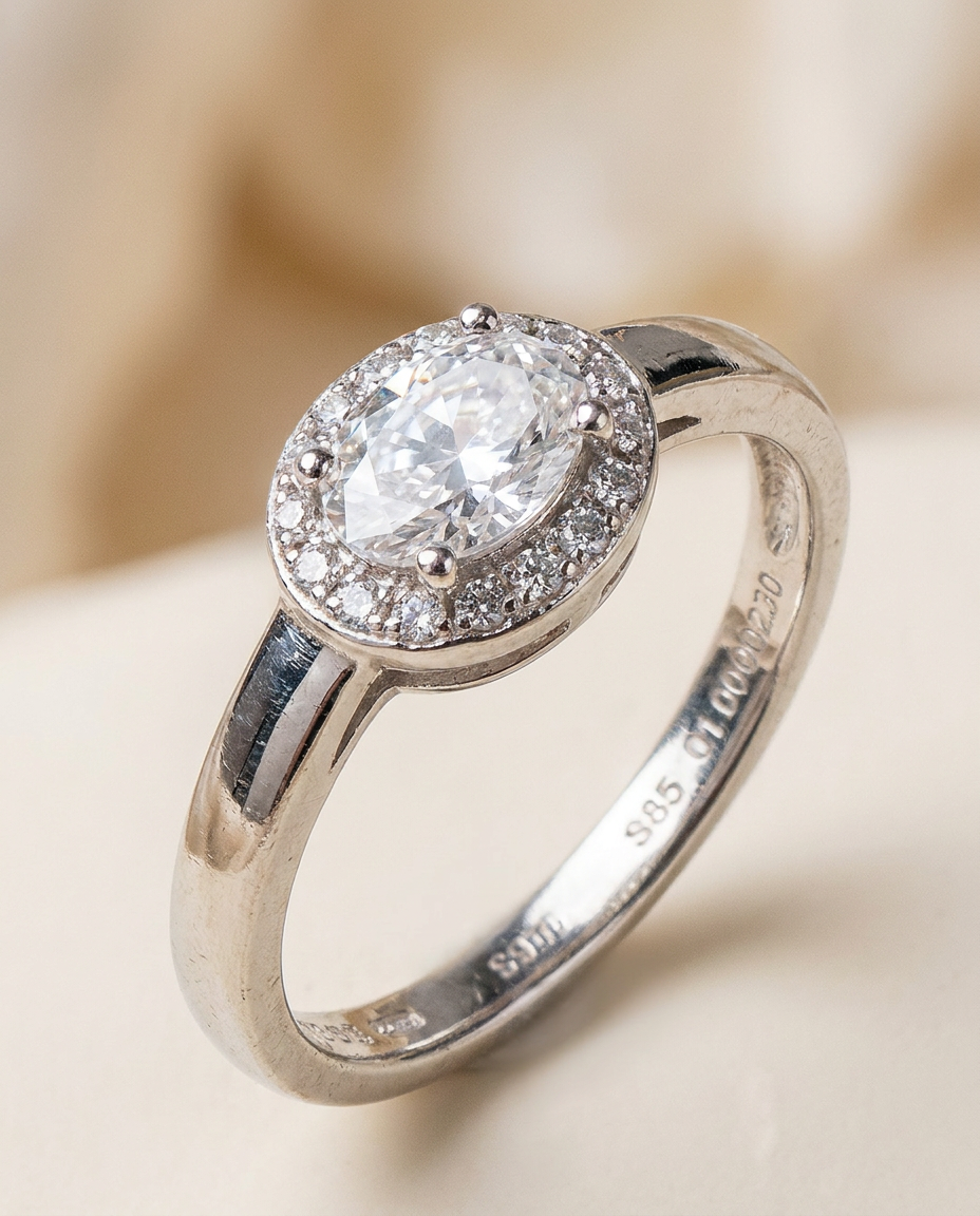 Anillo en Plata 925 con Rodio · Ref. 11
