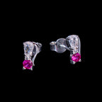 Aretes en Plata 925 con Rodio · Ref. 55