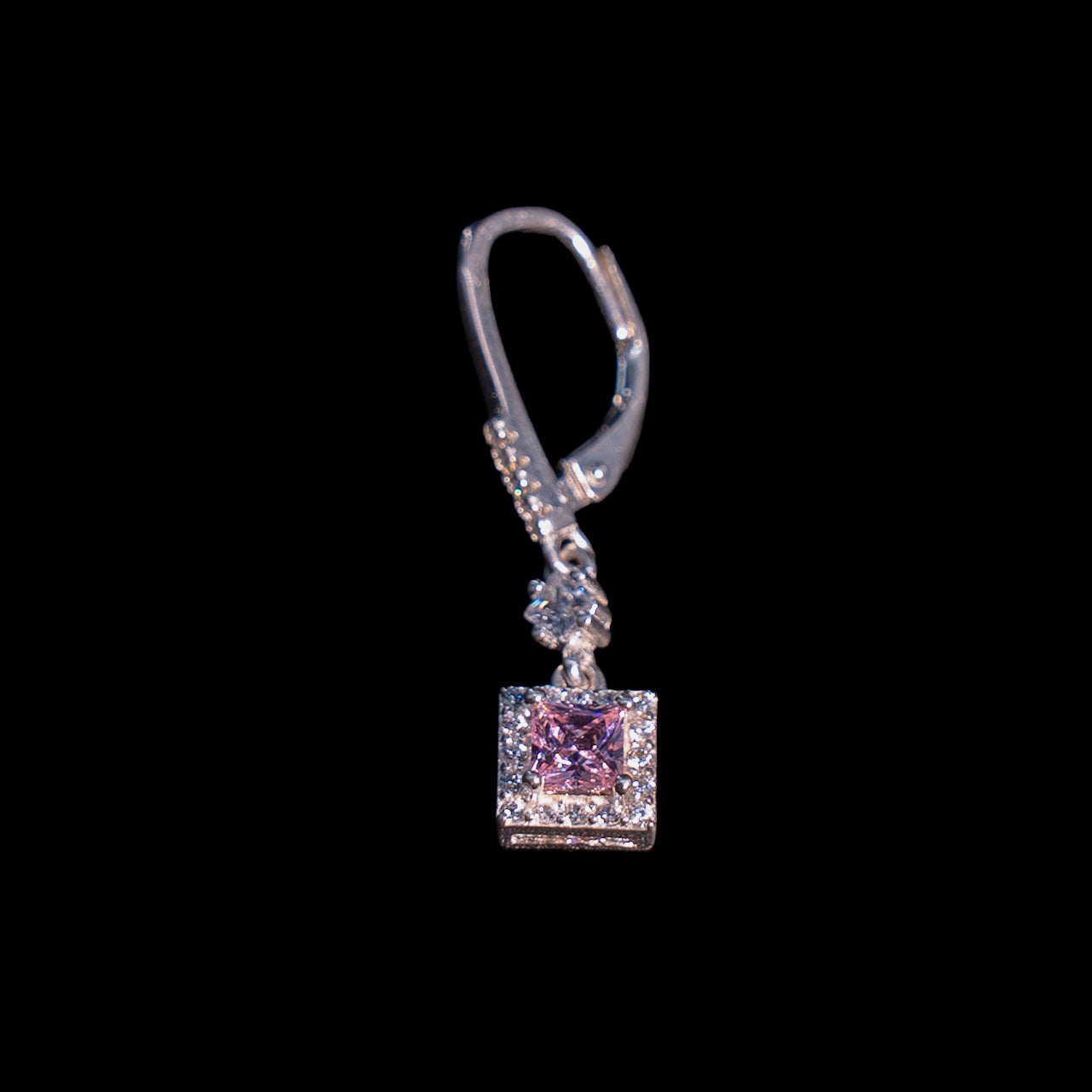 Aretes en Plata 925 con Rodio · Ref. 45