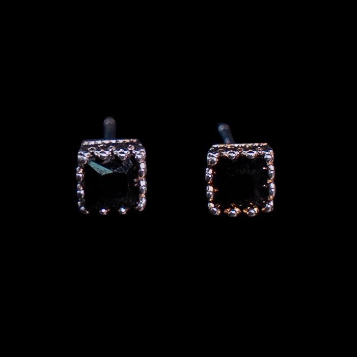 Aretes en Plata 925 con Rodio · Ref. 50