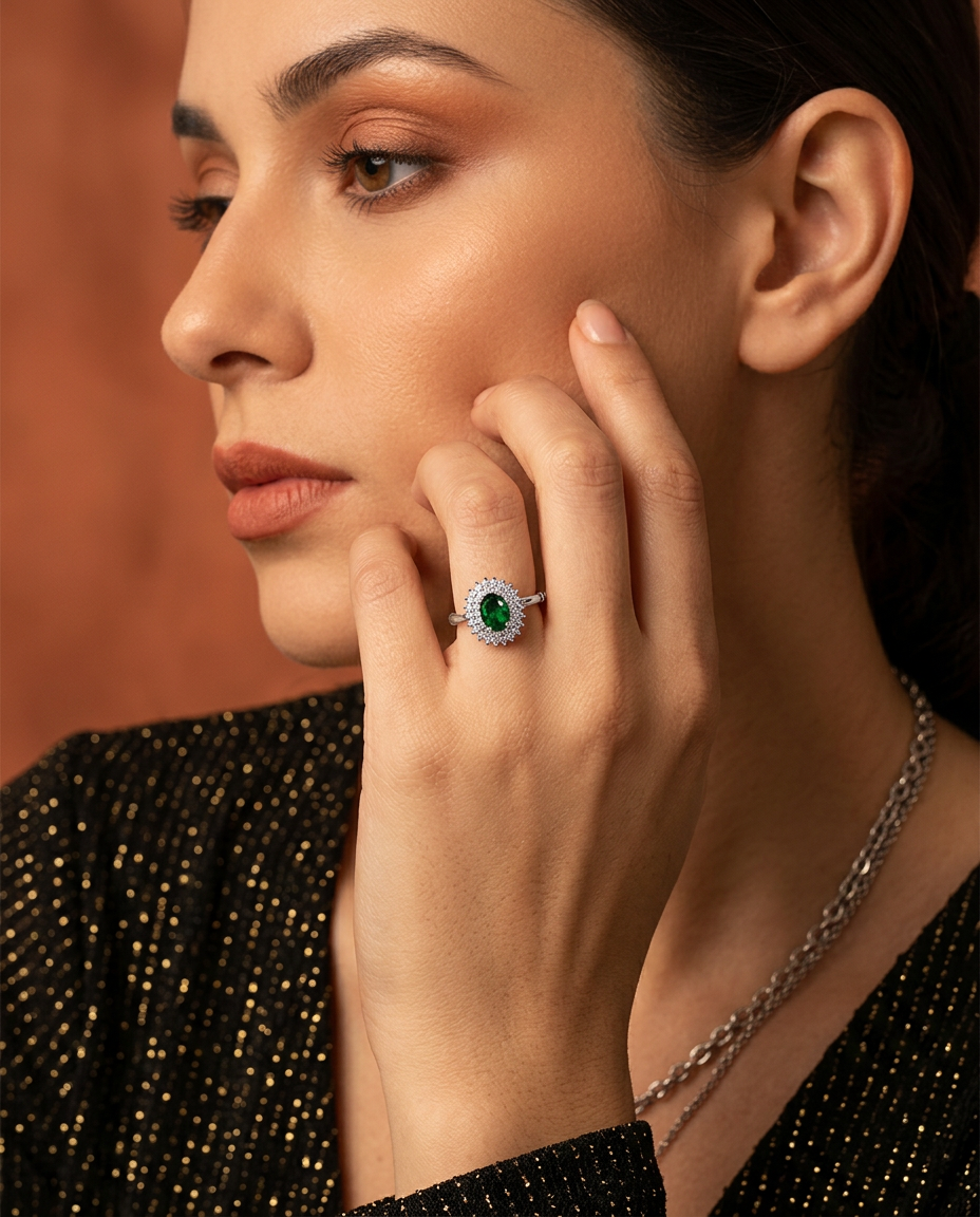 Anillo en Plata 925 con Rodio · Ref. 23