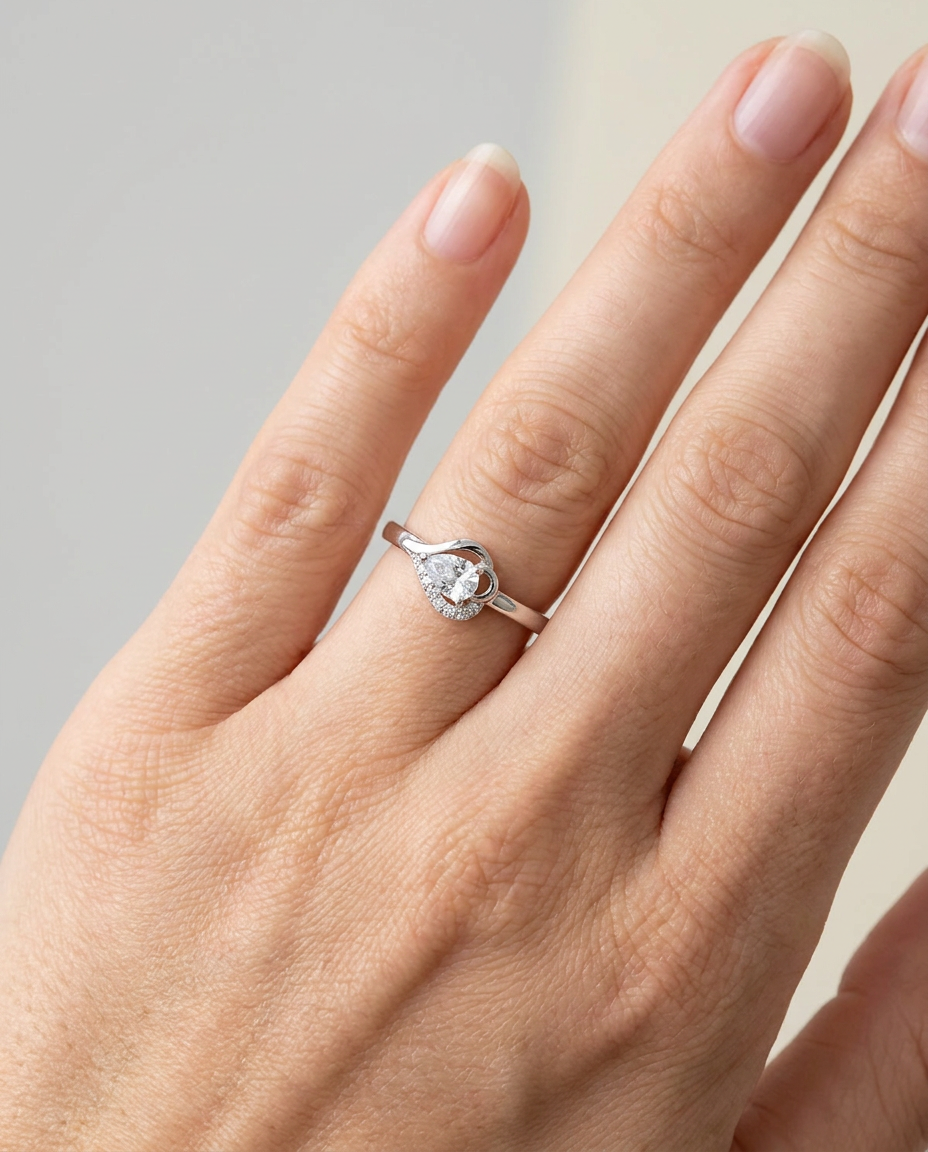 Anillo en Plata 925 con Rodio · Ref. 27