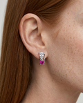 Aretes en Plata 925 con Rodio · Ref. 55