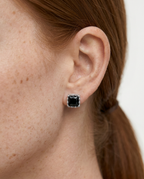 Aretes en Plata 925 con Rodio · Ref. 50